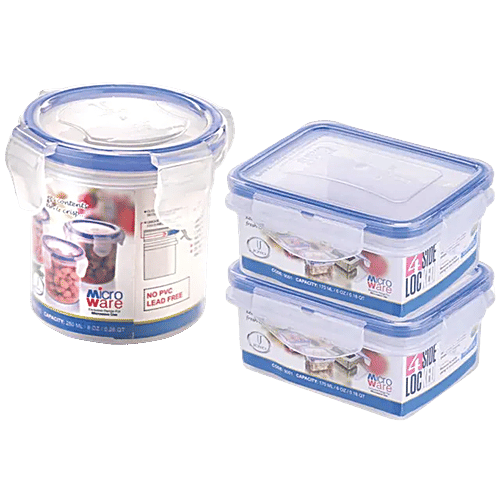 Buy JOYO 4 Side Lock Containers Transparent, 1002, 9001, Shrink Wrap