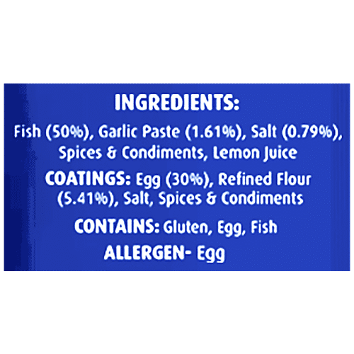 Blue Flame  Breaded Fish Fillet - Halal, Rich In Protein, Easy To Make, 320 g (8 pcs) 