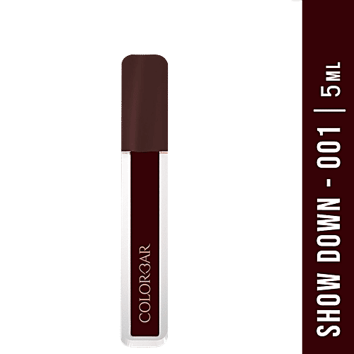 ColorBar Power Kiss Vegan Matte Lipcolor - Lightweight, Long-lasting Formula, Intense Pigment, 5 ml Show Down - 001 