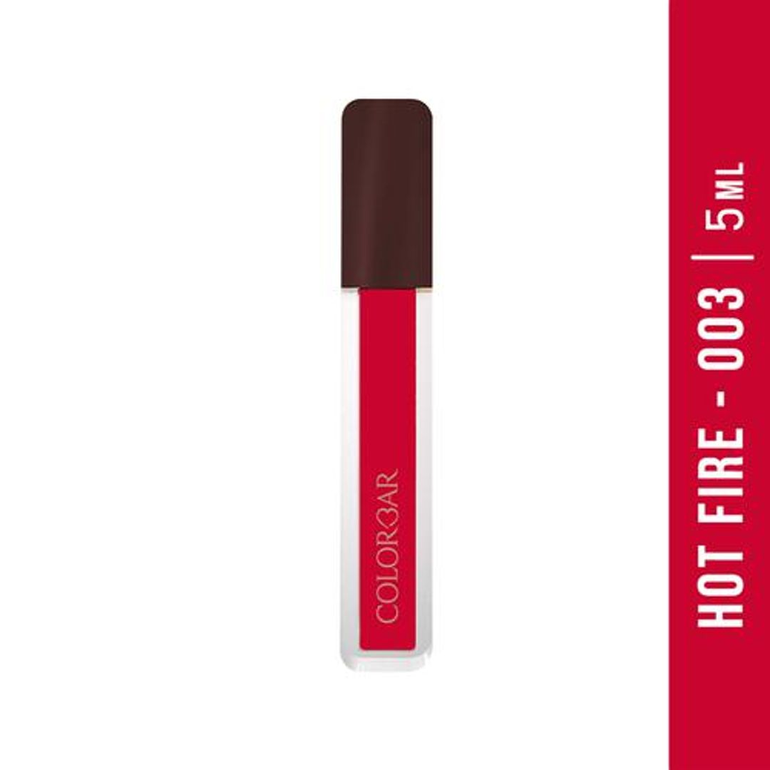 ColorBar Power Kiss Vegan Matte Lipcolor - Lightweight, Long-lasting Formula, Intense Pigment, 5 ml Hot Fire - 003