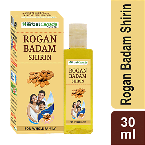 Buy Herbal Canada Rogan Badam Shirin/Almond Oil 100 Pure, Ayurvedic