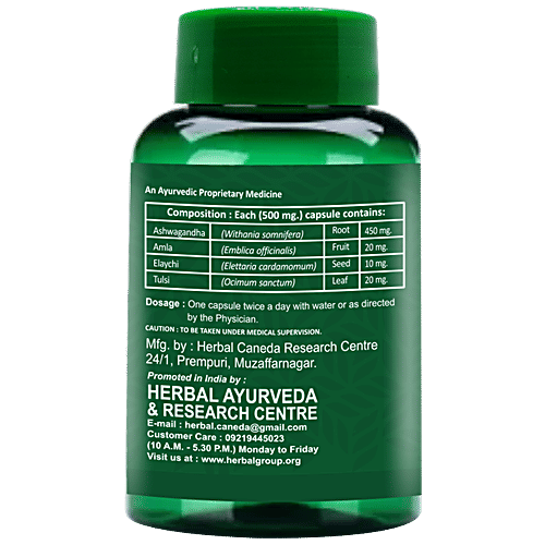 Buy Herbal Canada Ashwagandha Capsule Ayurvedic Medicine, Immunity