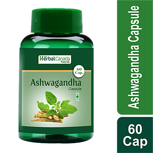 Buy Herbal Canada Ashwagandha Capsule Ayurvedic Medicine, Immunity