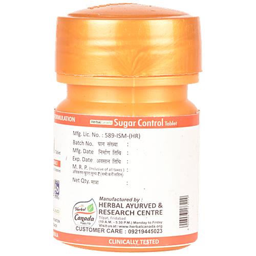 Buy Herbal Canada Sugar Control Tablet 100 Natural, Ayurvedic