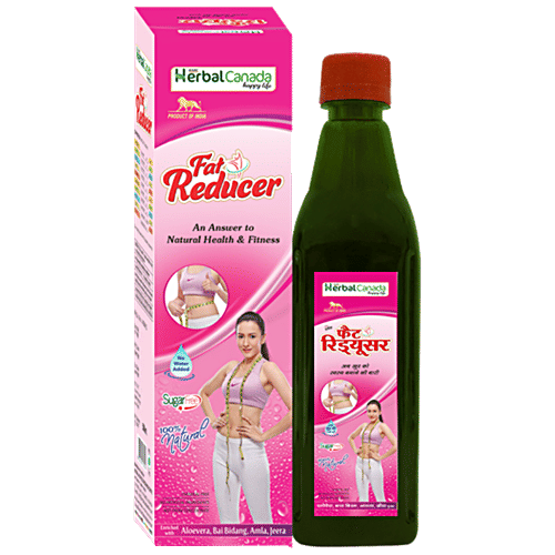 Herbal Canada Fat Reducer Juice/Ras - 100% Natural, Sugar-Free, Good For Metabolism, 1 L  