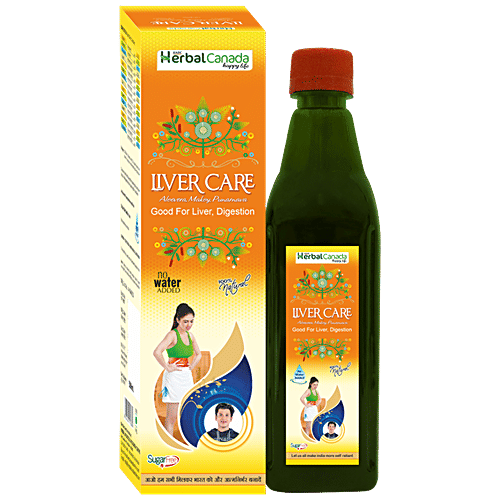 Buy Herbal Canada Liver Care Juice 100 Natural, SugarFree, Good For