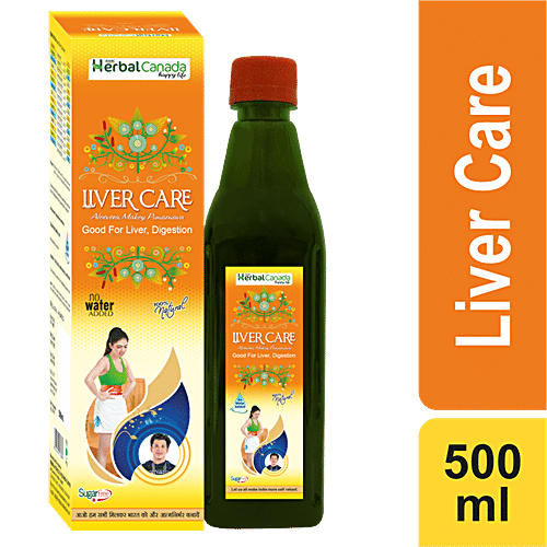 Herbal Canada Liver Care Juice - 100% Natural, Sugar-Free, Good For Liver & Digestion, 500 ml  