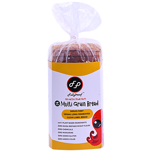 Buy Full Proof Multi Grain Bread Vegan, Goodness Of Oats & Soya, No