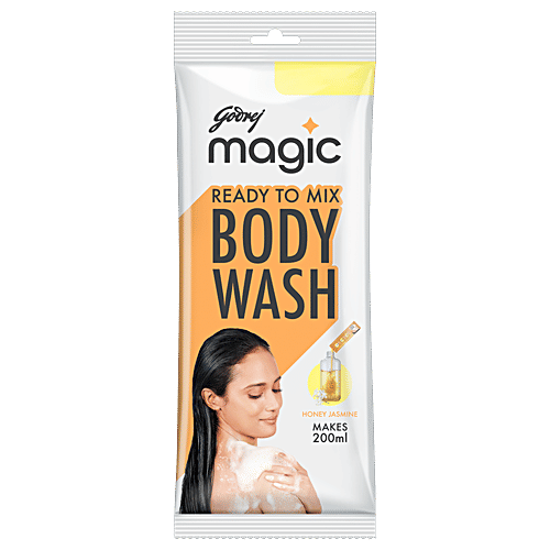 Buy Godrej Magic Ready To Mix Body Wash Honey & Jasmine Refill Pack, Makes 200 ml Online at