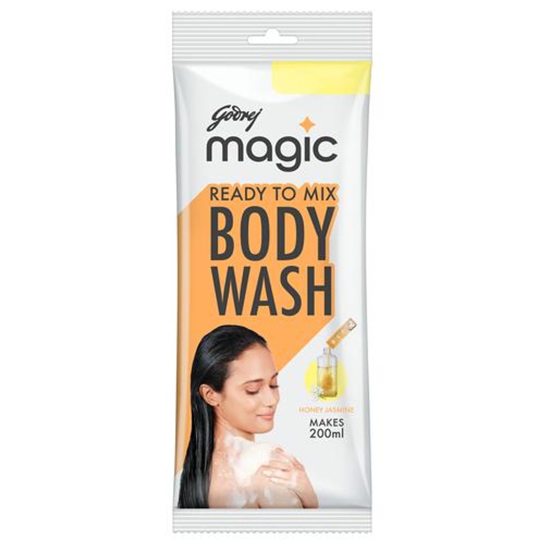 Godrej Magic Ready To Mix Body Wash Honey & Jasmine - Refill Pack, Makes 200 ml, 37 g 