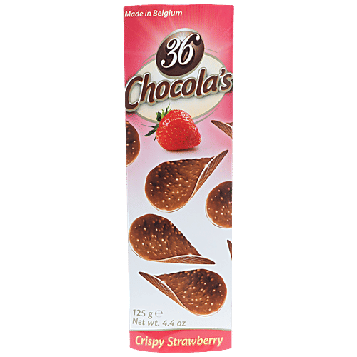Buy Chocola's 36 Chocola’s Crispy Strawberry Chocolate Rich Flavour, Crunchy Snack Online at