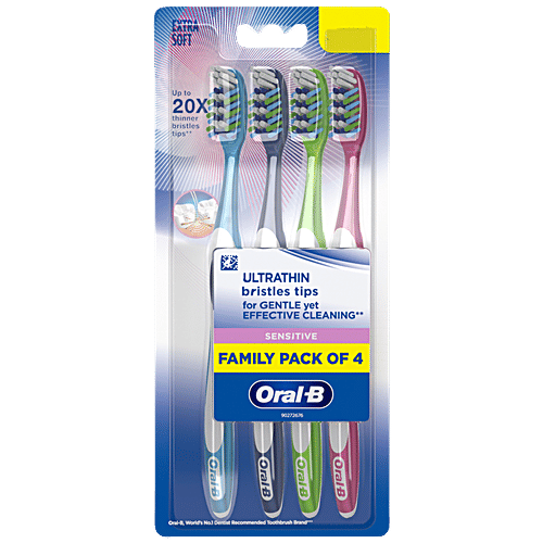 Buy OralB Ultrathin Sensitive Toothbrush Extra Soft, For Gentle