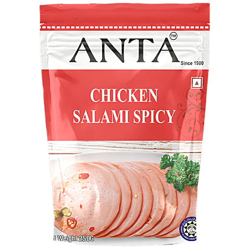 Buy ANTA Chicken Spicy Salami Slices Ready To Cook Online at Best