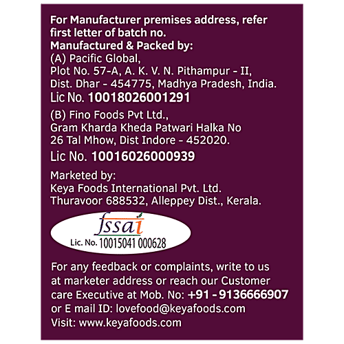 Keya Penne Rigate Wheat Semolina Pasta - Rich In Protein, Cholesterol Free, 1 kg Pouch