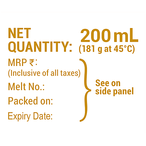 Heritage Cow Ghee - Rich In Vitamins, Minerals, Healthy & Taste, 200 ml Pouch 