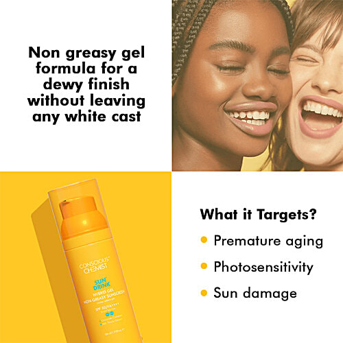 Buy Conscious Chemist Sun Drink Hybrid Gel Non Greasy Sunscreen SPF