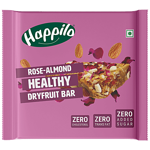 Buy Happilo RoseAlmond Healthy Mini Dry Fruit Bar Online at Best Price