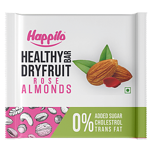 Buy Happilo RoseAlmond Healthy Mini Dry Fruit Bar Online at Best Price