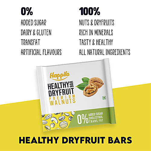 Buy Happilo Premium Walnut Healthy Mini Dry Fruit Bar Online at Best
