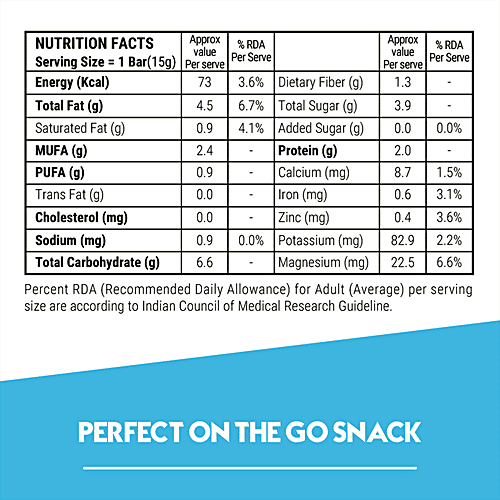 Happilo Premium Pistachio Healthy Mini Dry Fruit Bar, 15 g  Rich In Protein, Gluten Free