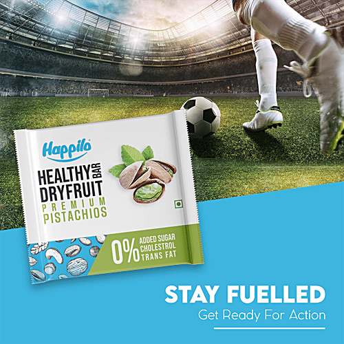 Happilo Premium Pistachio Healthy Mini Dry Fruit Bar, 15 g  Rich In Protein, Gluten Free