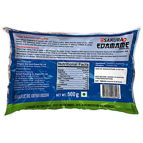 Buy SAKURA Edamame Without POD Frozen Soybeans, No Artificial