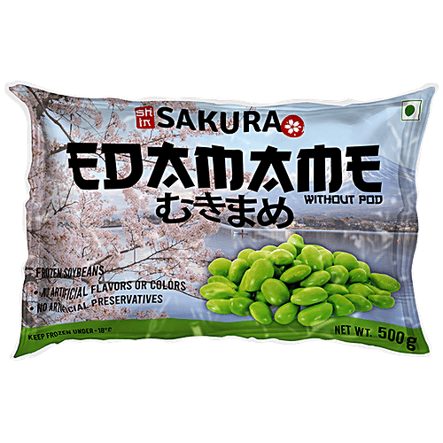 Buy SAKURA Edamame Without POD Frozen Soybeans, No Artificial