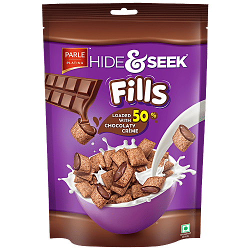 Parle Platina Hide & Seek Fills Crunchy With Chocolaty Creme, 200 g  