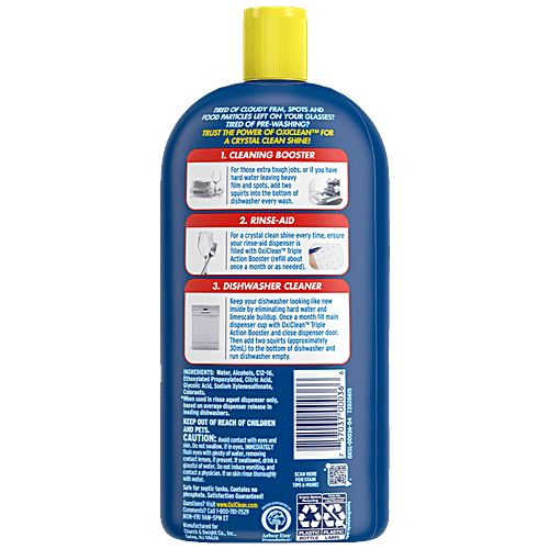 Buy Oxiclean Triple Action Dishwasher Booster Liquid Removes Tough Stains Online at Best Price