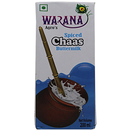 Warana Spiced Butter Milk/Chaas - Provides Energy, 200 ml