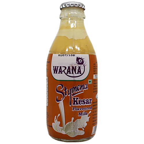 Warana Stymena Flavoured Milk - Kesar, Rich In Protein, 200 ml