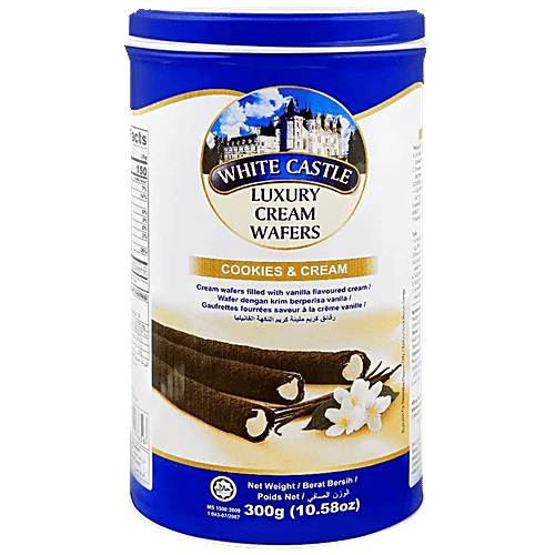 Buy White Castle Luxury Cream Wafer Sticks Cookies & Cream, Sweet