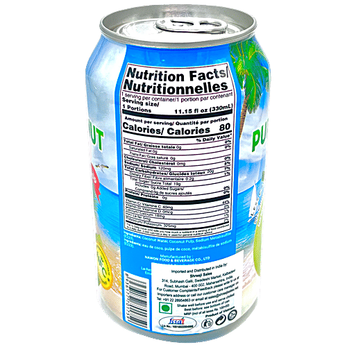 Buy Nawon Pure Coconut Water With Pulp Less Calories, Cholesterol