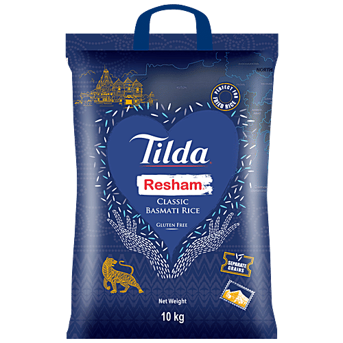 Buy Tilda Resham Classic Basmati Rice LongGrained, Aromatic Online