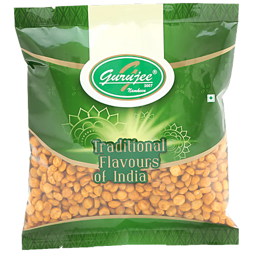 Gurujee Namkeen Peas Dal Masala - Rich, Crispy, Ready To Eat Savouries, No Preservatives, 150 g