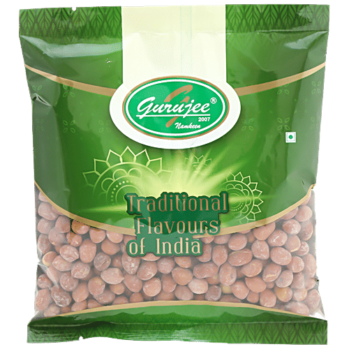 Gurujee Namkeen Plain Salt Peanuts - Rich, Crispy, Ready To Eat Savouries, No Preservatives, 150 g  