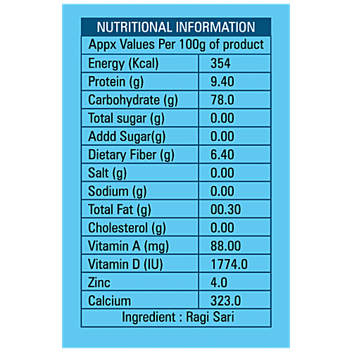 Buy Lakshmi Fresh Ragi Sari Instant Mix Rich In Protein, Calcium