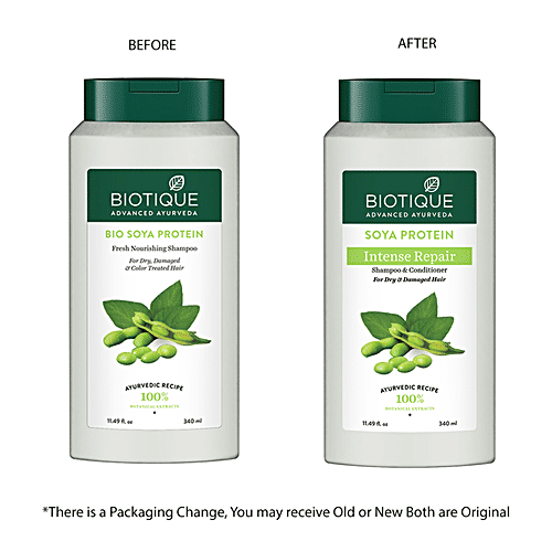 Buy BIOTIQUE Soya Protein Intense Repair Shampoo With Conditioner
