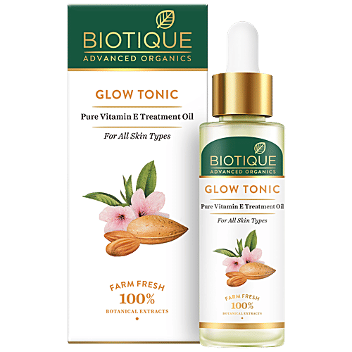 Buy BIOTIQUE Glow Tonic Pure Vitamin E Treatment Oil, Brightens