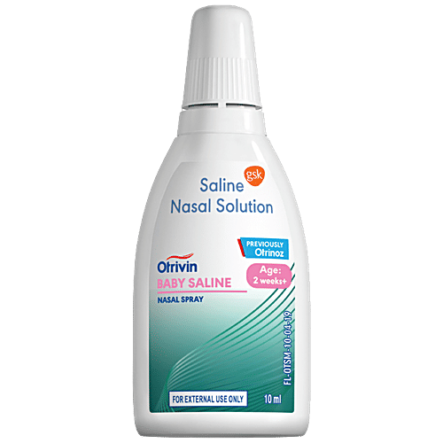 Otrivin Moisturising Paediatric Nasal Drops - For Blocked Nose & Dryness, For Infants, 10 ml
