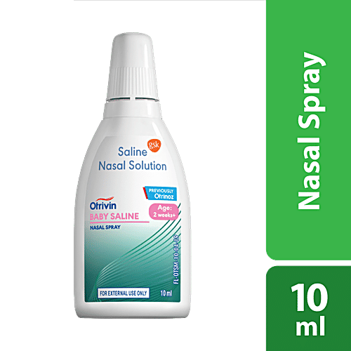 Otrivin Moisturising Paediatric Nasal Drops - For Blocked Nose & Dryness, For Infants, 10 ml