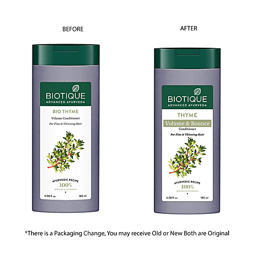 Buy BIOTIQUE Thyme Volume & Bounce Conditioner, For Fine & Thinning Hair Online at Best Price of