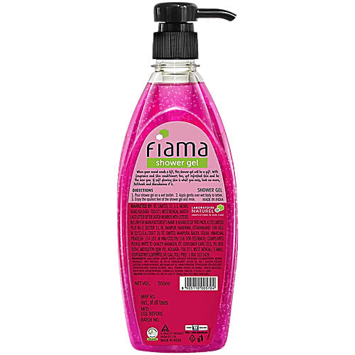 Fiama Shower Gel With Skin Conditioners - Patchouli & Macadamia, For Soft, Glowing Skin, 500 ml  