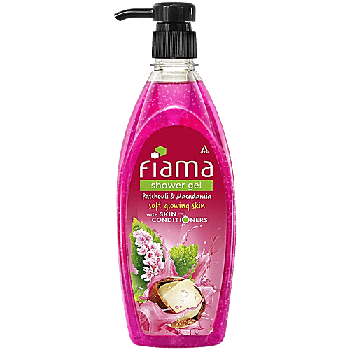 Fiama Shower Gel With Skin Conditioners - Patchouli & Macadamia, For Soft, Glowing Skin, 500 ml  