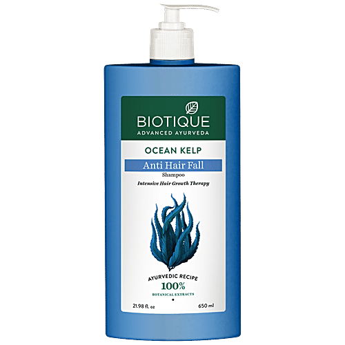 BIOTIQUE Ocean Kelp Anti Hair Fall Shampoo - Intensive Hair Growth Therapy, 650 ml  