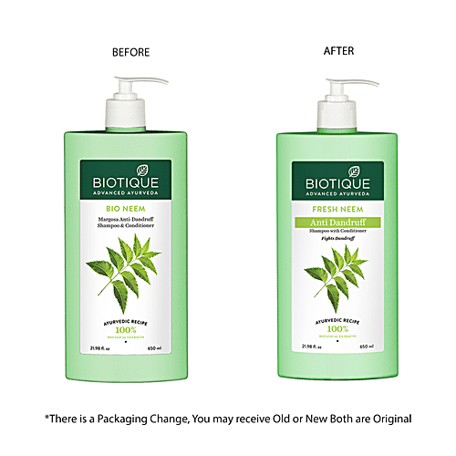 Buy BIOTIQUE Fresh Neem Anti Dandruff Shampoo With Conditioner Online