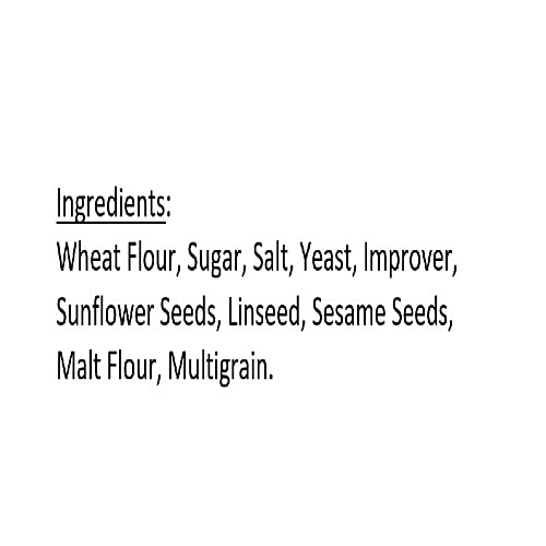 Bakers World Healthy Multigrain Bread - Nutritious, Low In Calories, Spongy, 400 g  