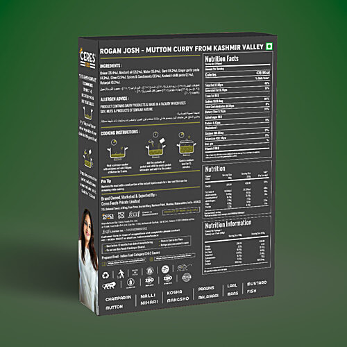 Ceres Foods Kashmiri Rogan Josh Instant Liquid Masala - Ready To Cook Indian Curry Cooking Paste, 200 g  