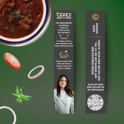 Ceres Foods Kashmiri Rogan Josh Instant Liquid Masala - Ready To Cook Indian Curry Cooking Paste, 200 g  