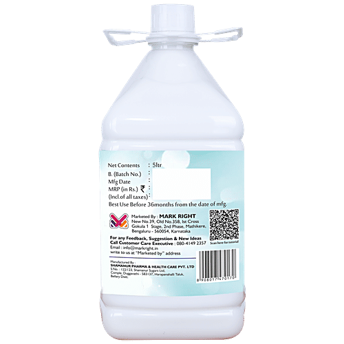 Spick 'O Mine Herbal Phenyl - Disinfectant Cleaner, Prevents Ants & Flies, Jasmine Fragrance, 5 L  